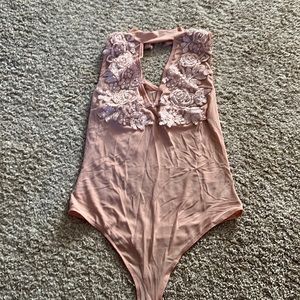 Lace top body suit
